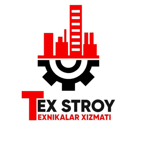 TEXSTROY logosi — qurilish mashinalari ijarasi